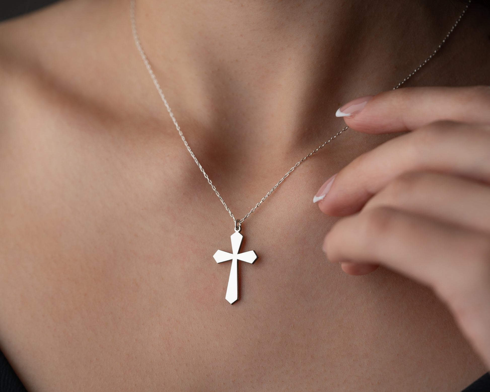 Modern faith cross jewelry