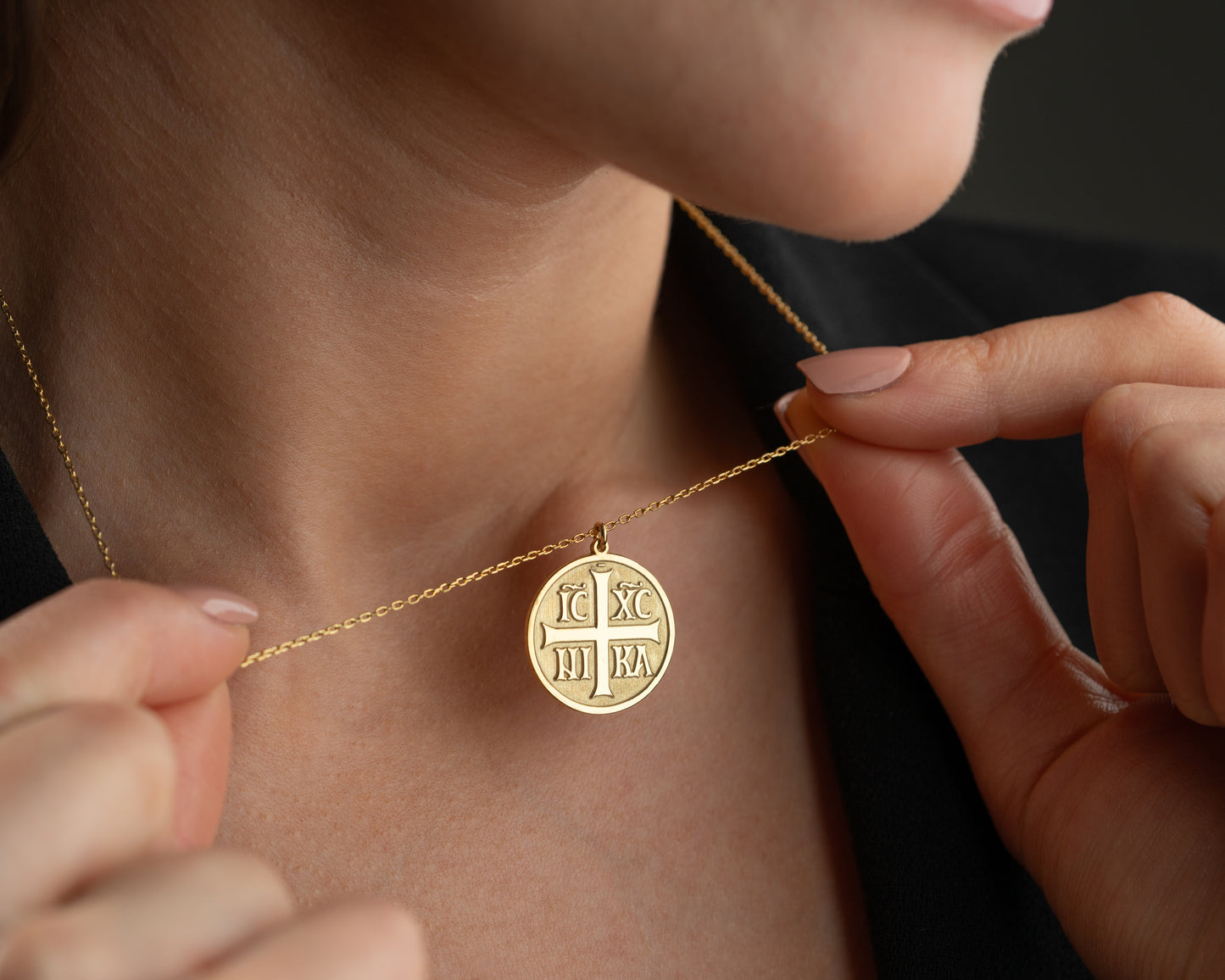 Religious Orthodox Medallion Necklace