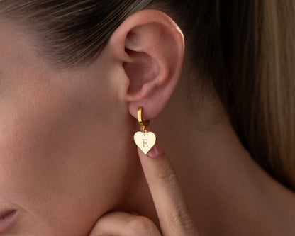 mom jewelry initial earrings