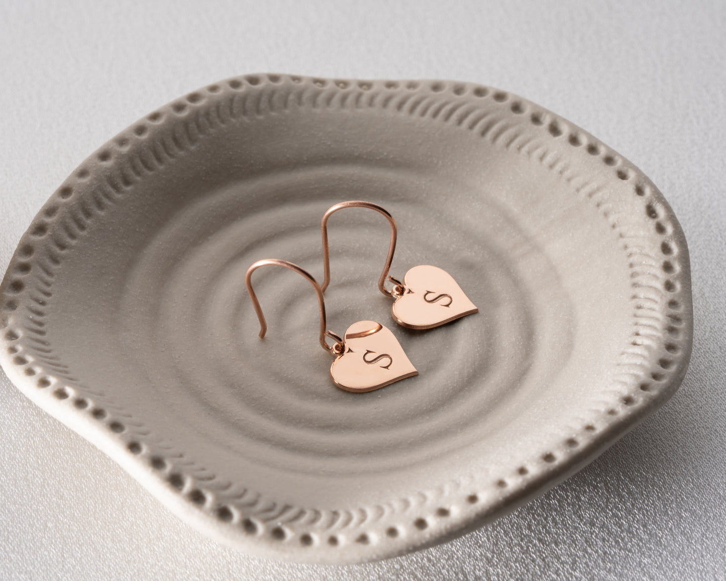 monogram letter earrings