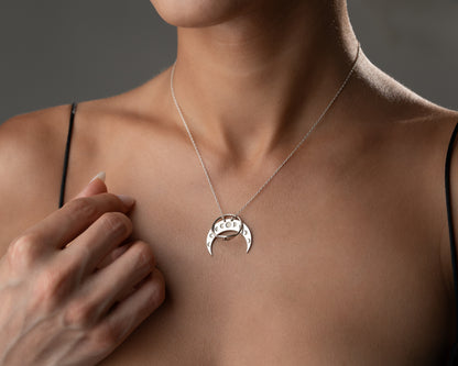 Moon phase crescent jewelry gift