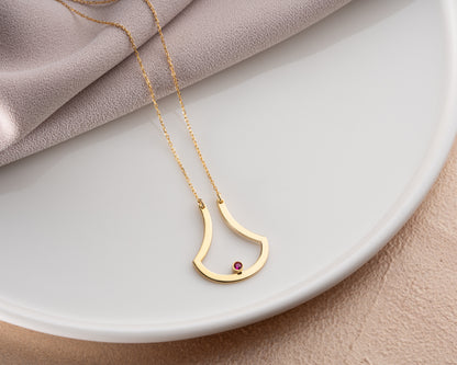 Open drop birthstone jewelry gift