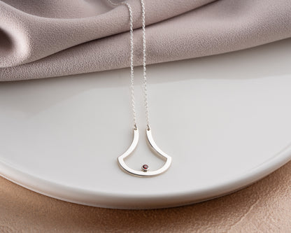 Open drop necklace lifestyle photo
