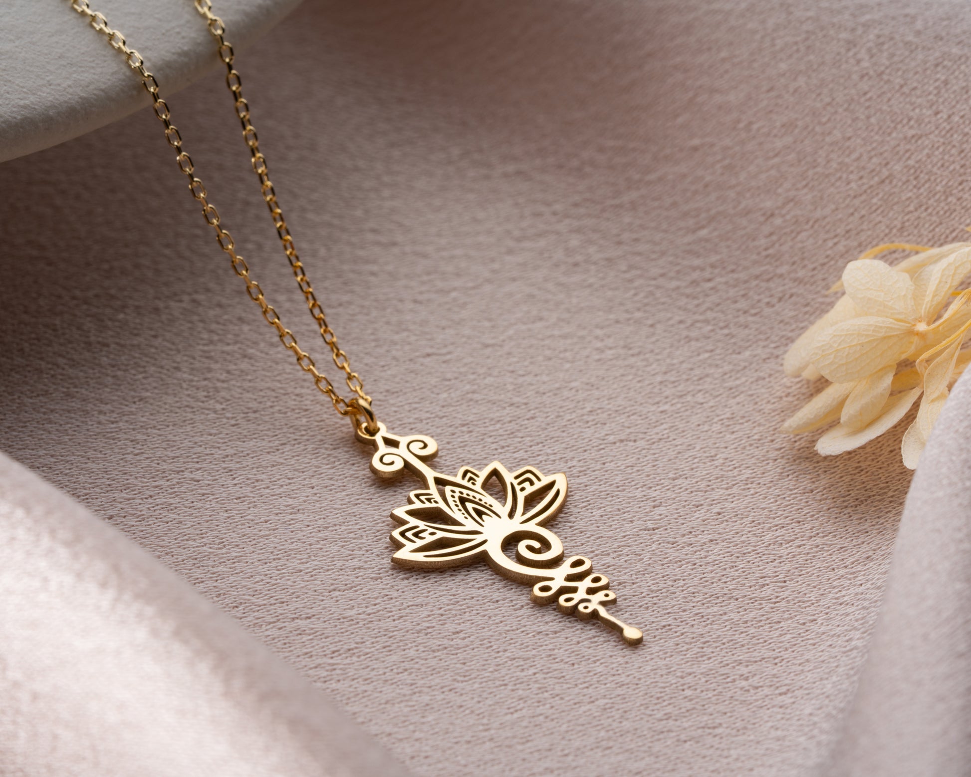Ornate floral necklace