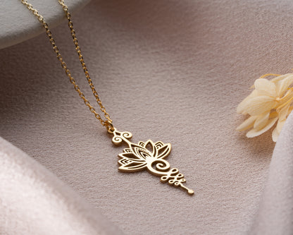 Ornate floral necklace