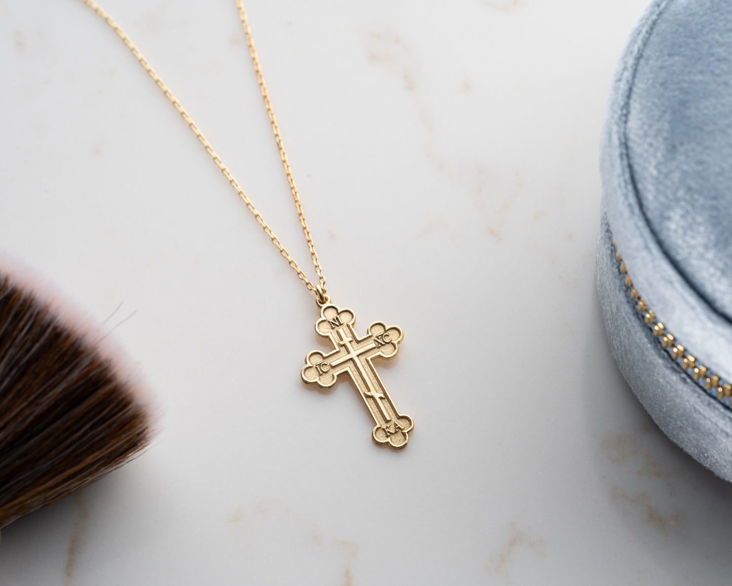 Orthodox Christian Cross Necklace Gift