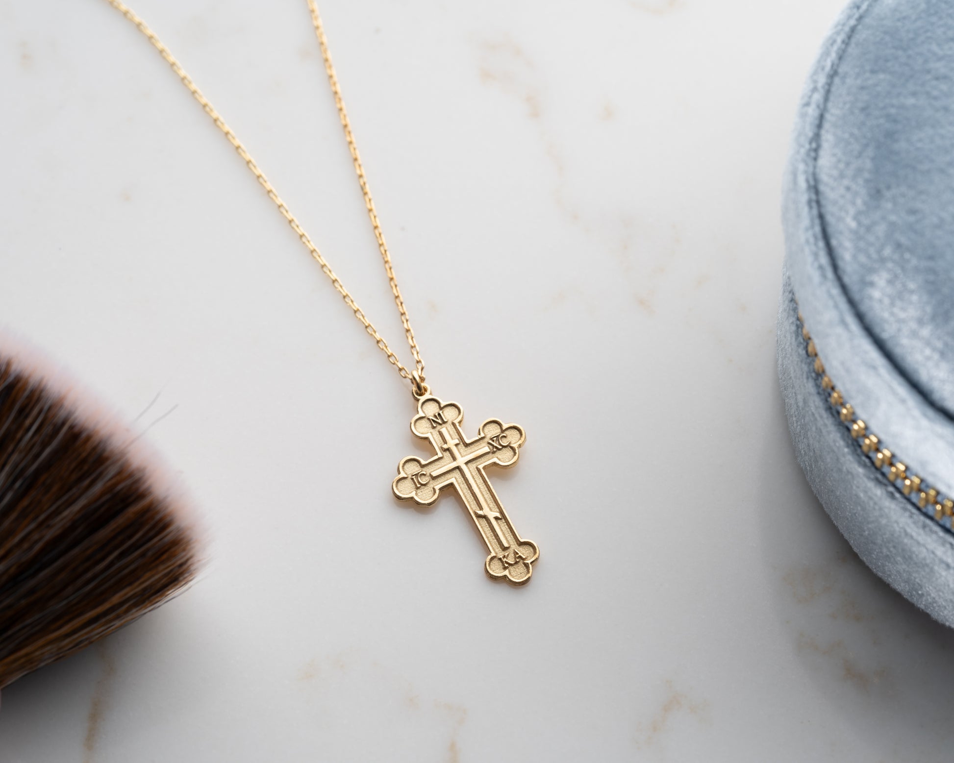 Orthodox Christian Cross Necklace Gift