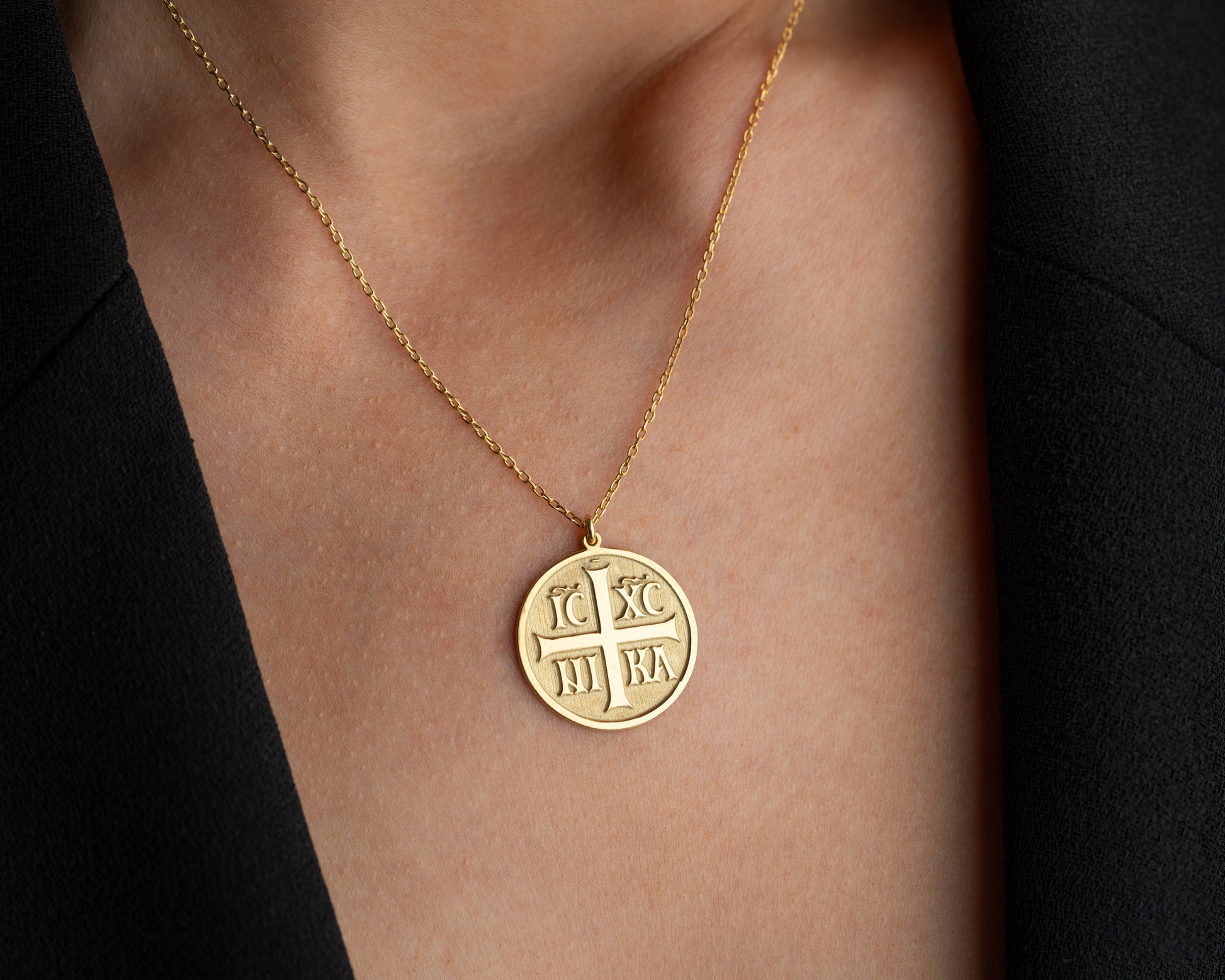 Orthodox Christian Jewelry Medallion Necklace
