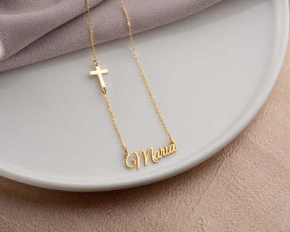 Personalized Christian name necklace