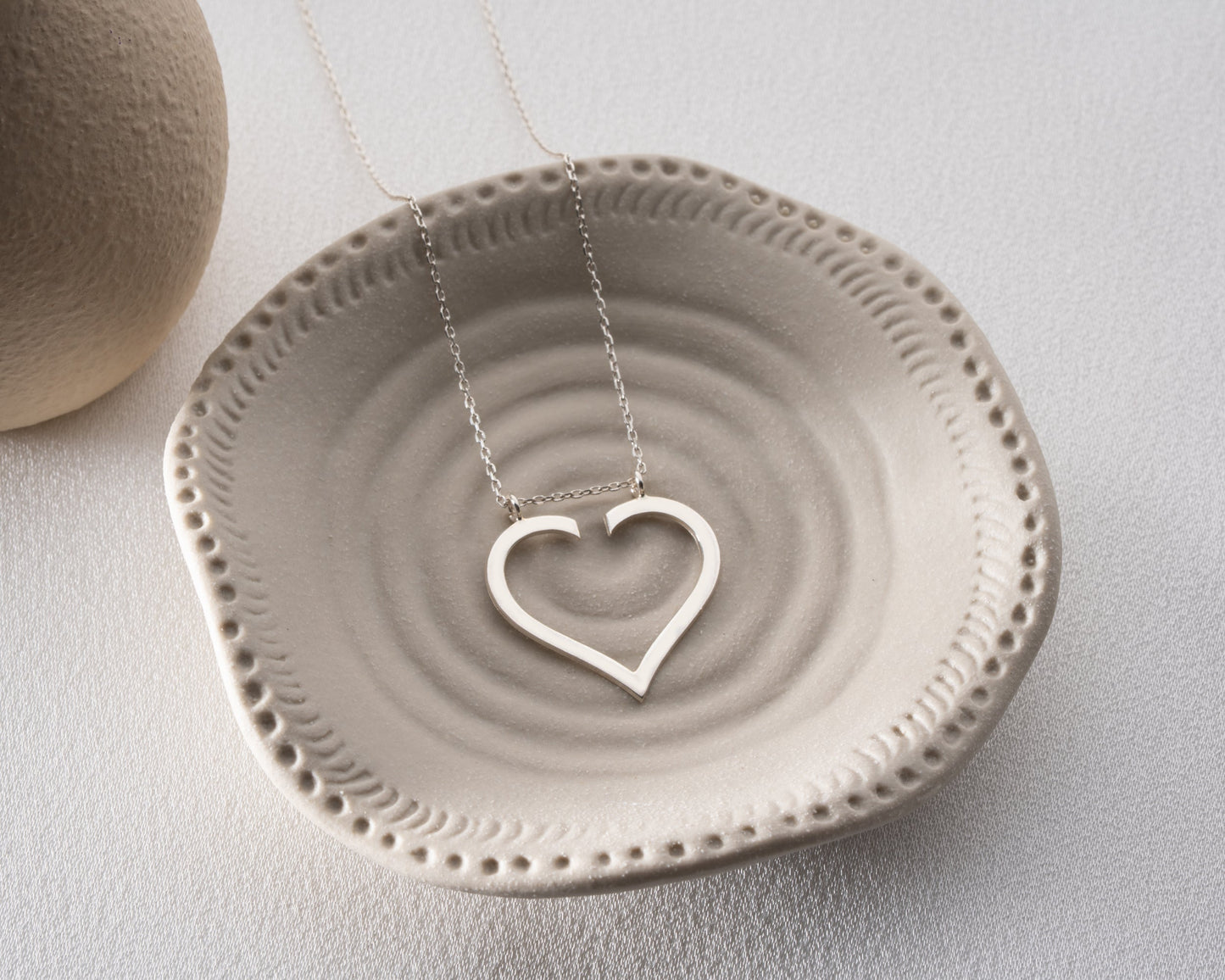 Personalized heart necklace final detail