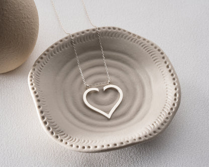 Personalized heart necklace final detail