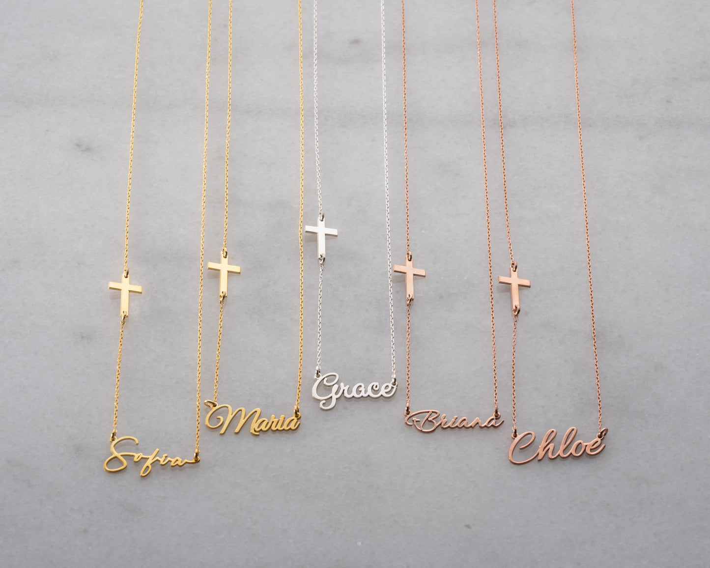Personalized name necklace designs