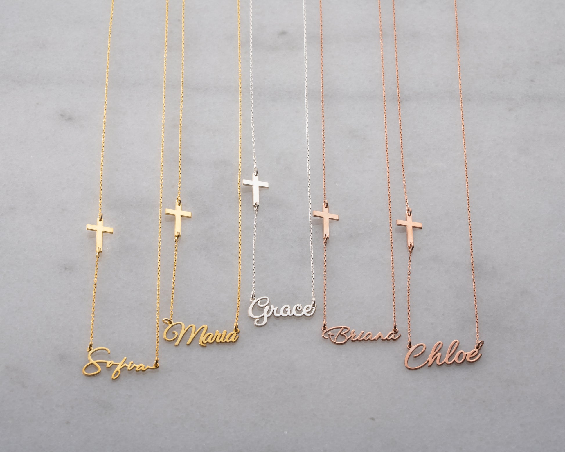 Personalized name necklace designs