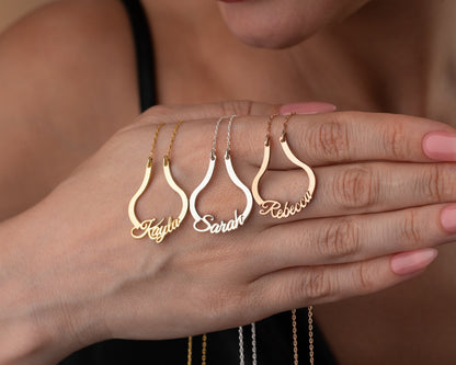 Personalized ring holder necklace collection