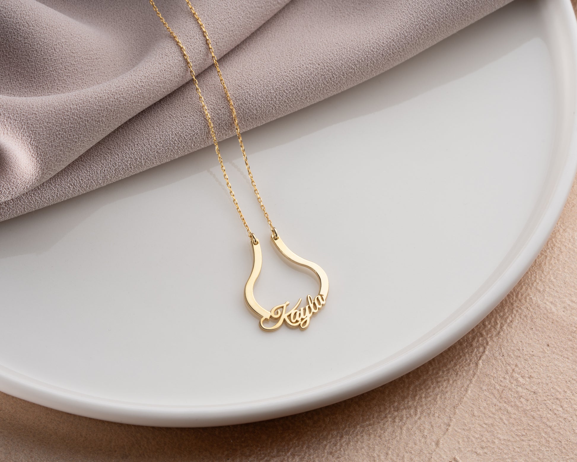 Personalized ring holder necklace