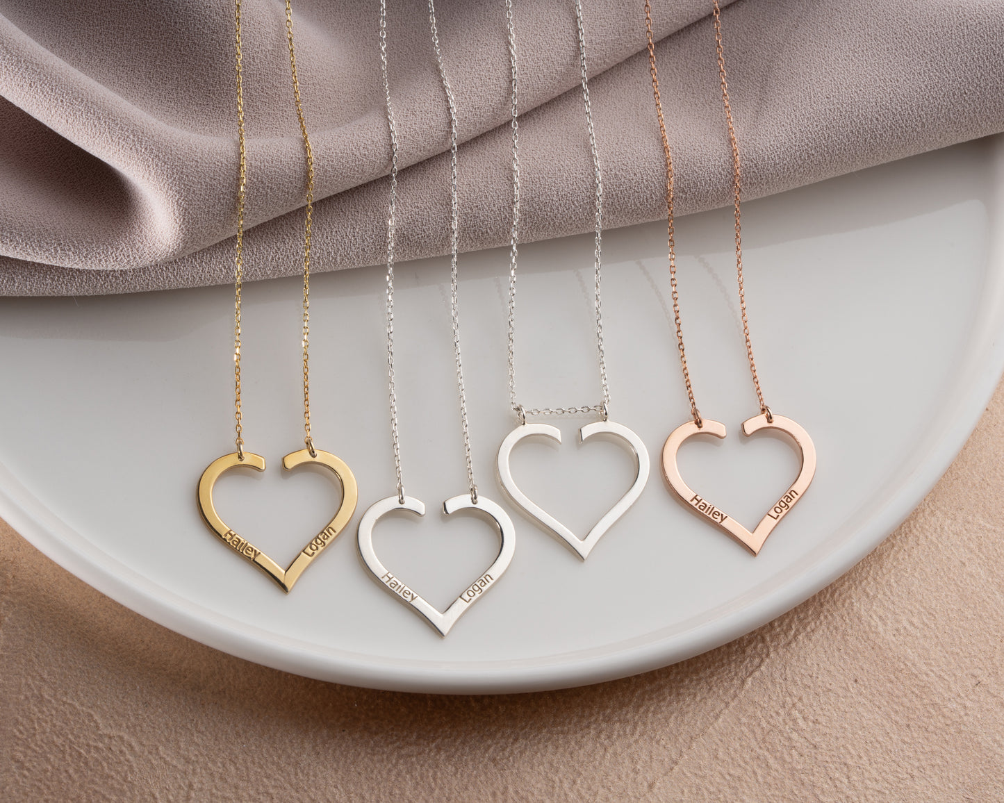 heart ring holder necklace