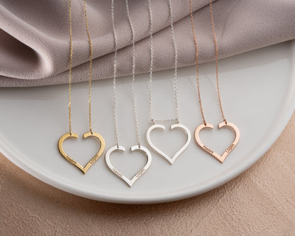 heart ring holder necklace