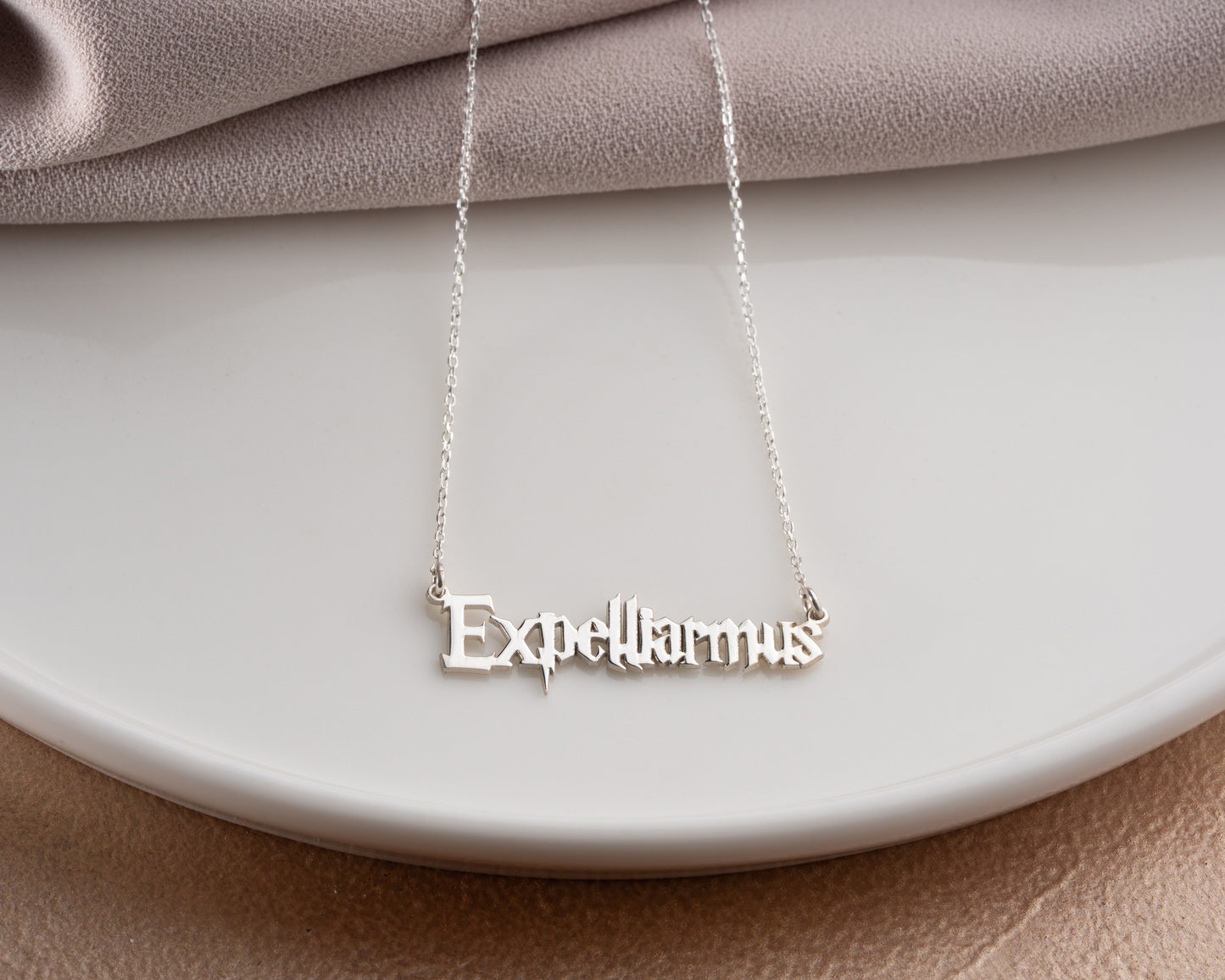 Storybook style custom name necklace