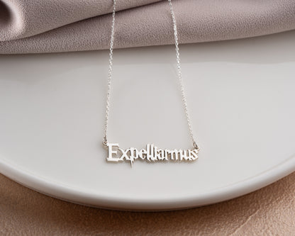 Storybook style custom name necklace
