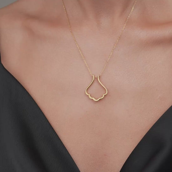 Nature motif ring holder necklace video