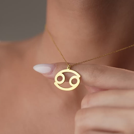 Zodiac sign necklace video