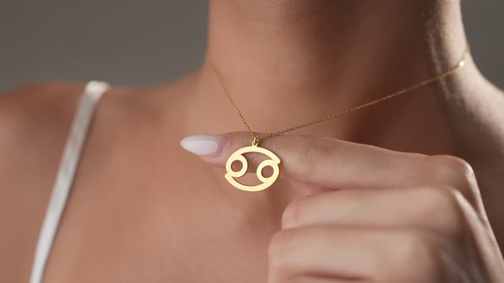 Zodiac sign necklace video