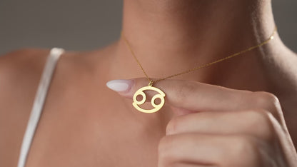 Zodiac sign necklace video