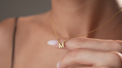 Personalized initial charm necklace video