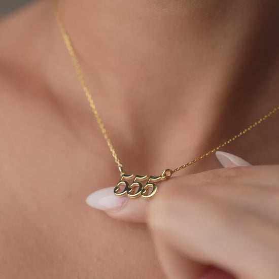 Angel number necklace
