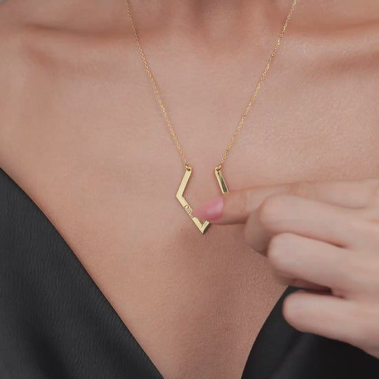Diamond Shaped Ring Holder Necklace