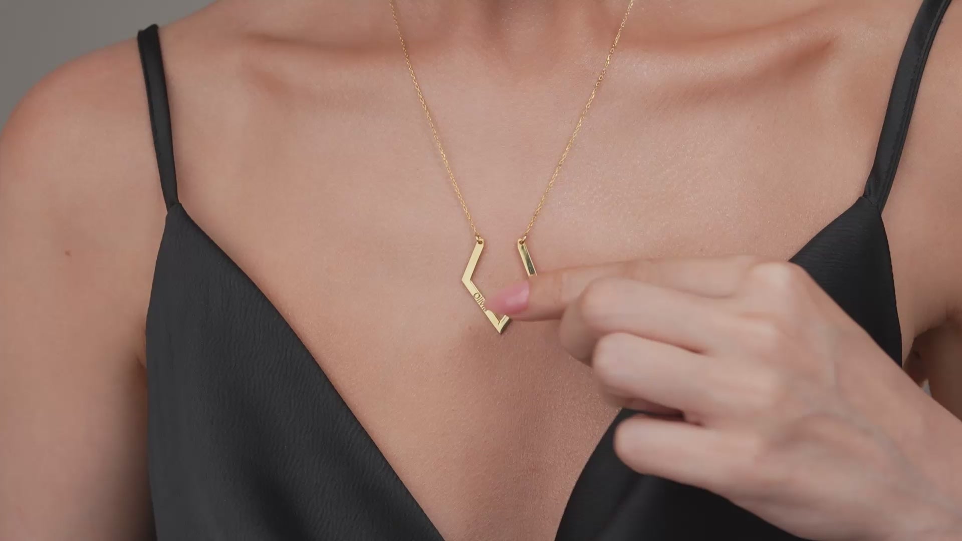Diamond Shaped Ring Holder Necklace