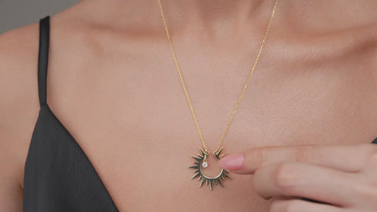 Sun Ring Holder Necklace