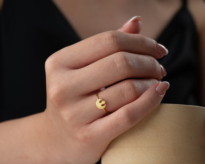 Minimalist starbird inspired ring band