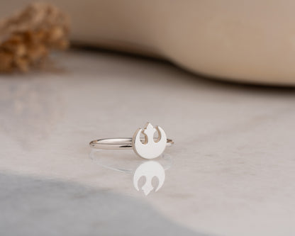 Rebel symbol ring scale photo
