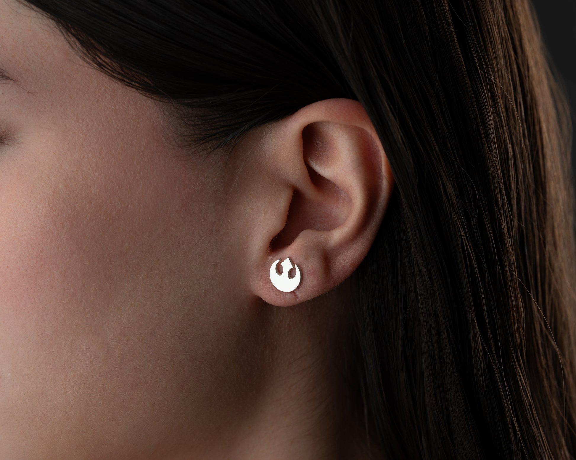 Starbird inspired stud earrings detail