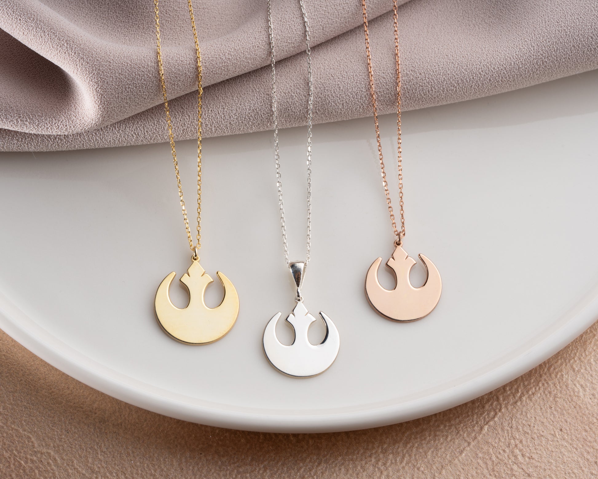 Sci Fi Rebel Symbol Necklace