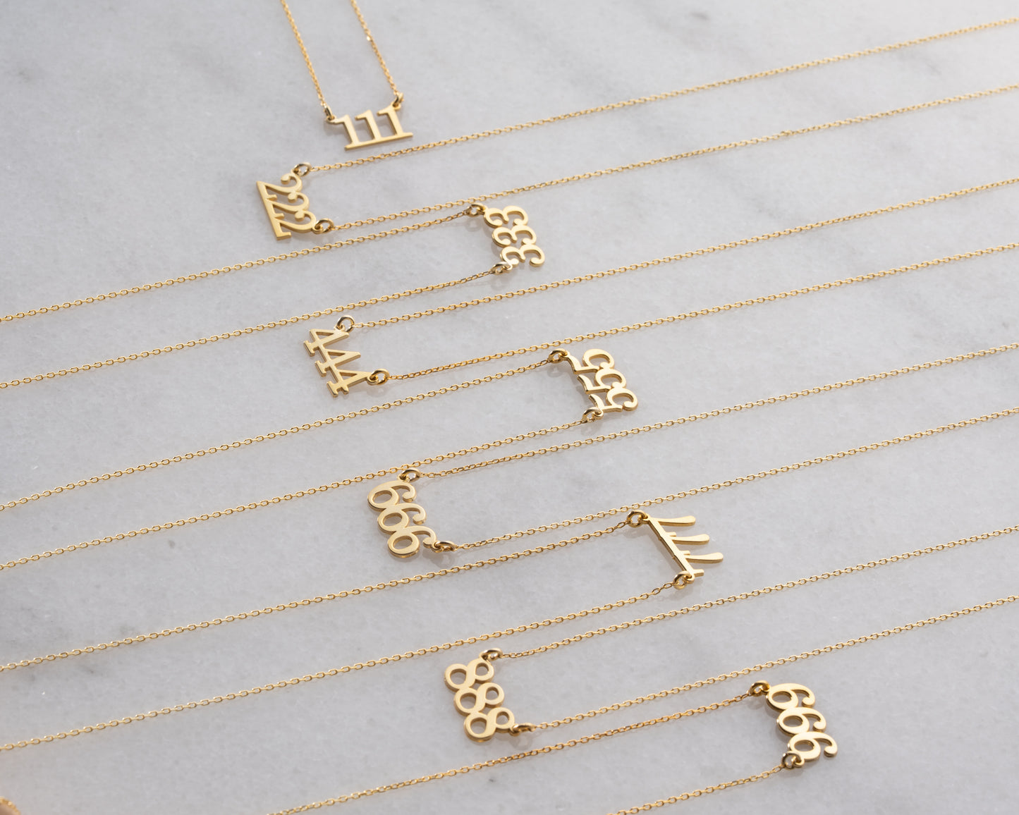 Repeating number jewelry