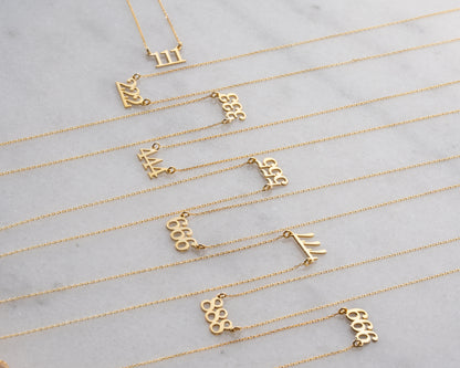 Repeating number jewelry