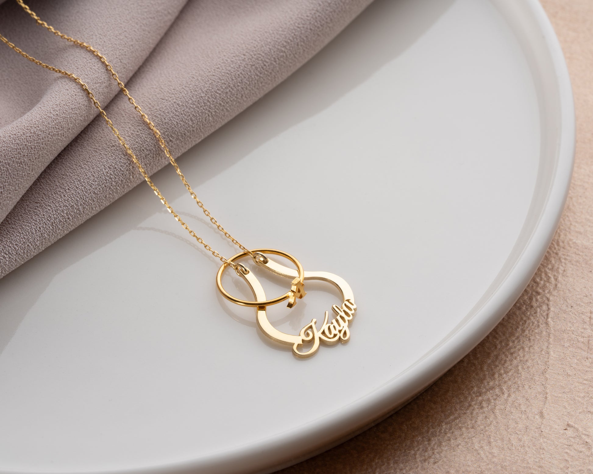 Ring keeper necklace with ring