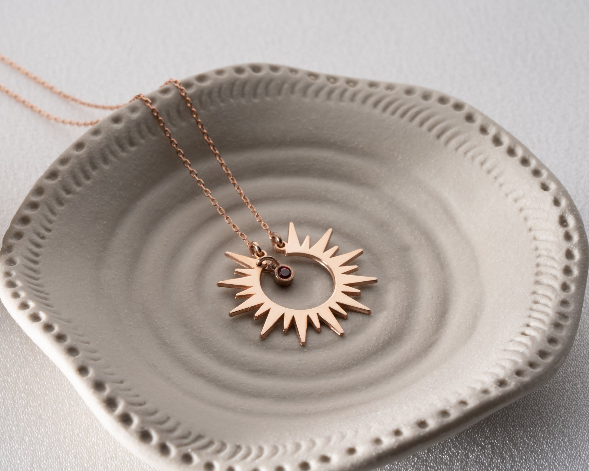 Birthstone Sun Necklace