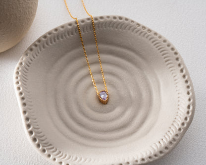 Single birthstone necklace