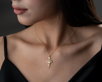 Spiritual lotus pendant