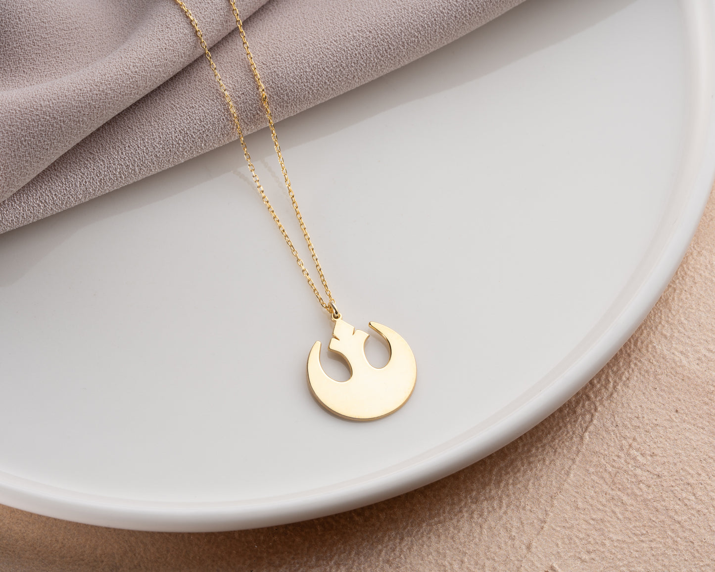 Minimalist Rebel Symbol Necklace