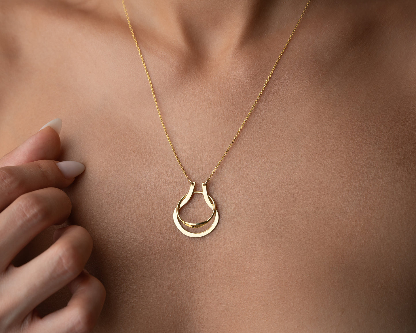 Dainty Ring Holder Necklace