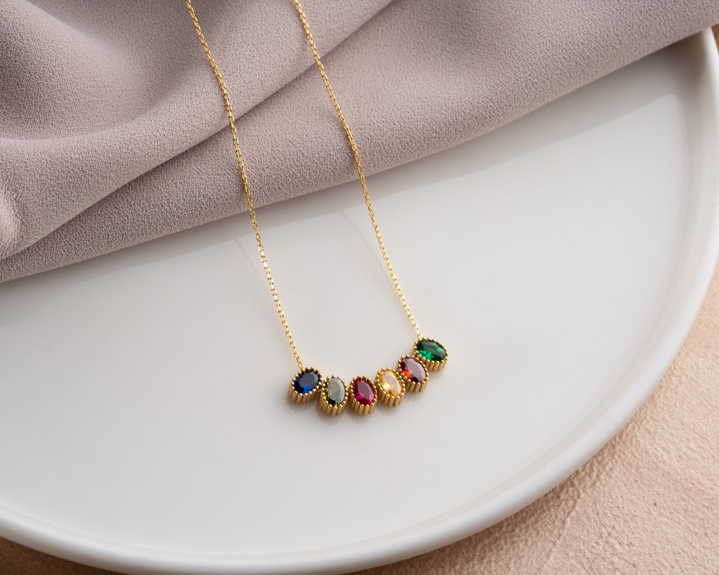 Mother Birthstone Necklace