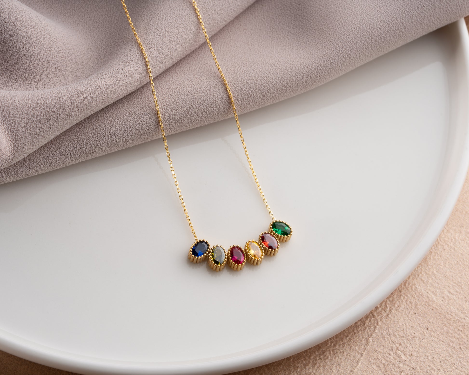 Mother Birthstone Necklace