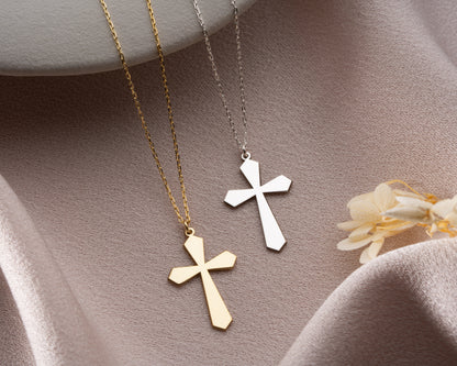 Wide arm cross jewelry