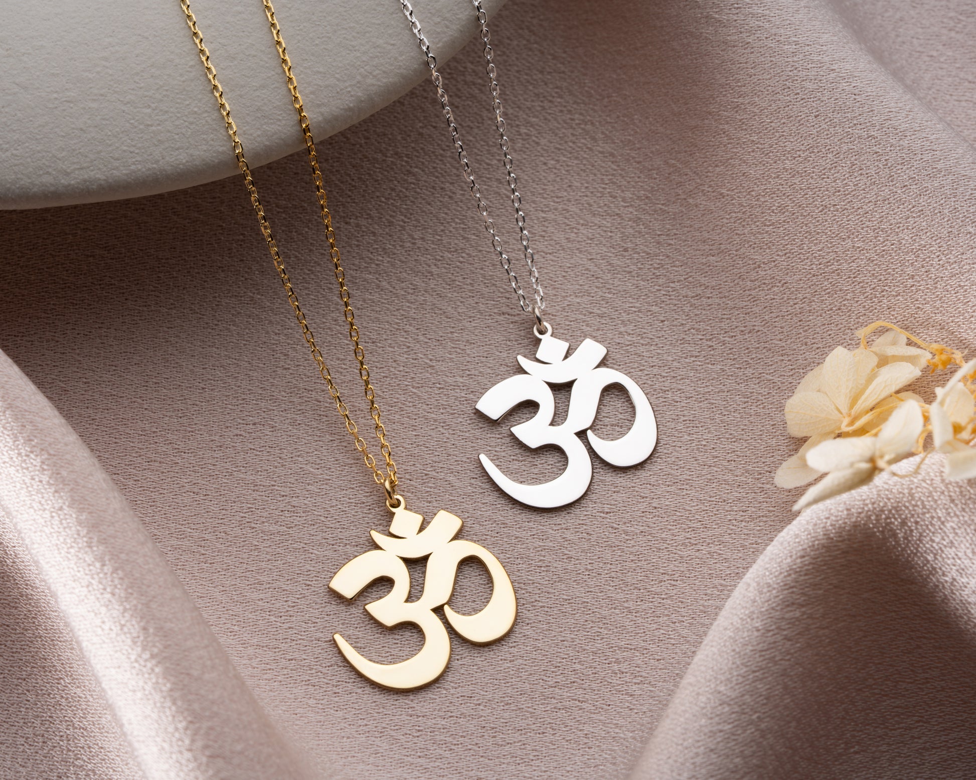 Yoga Om pendant necklace